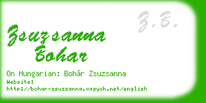 zsuzsanna bohar business card